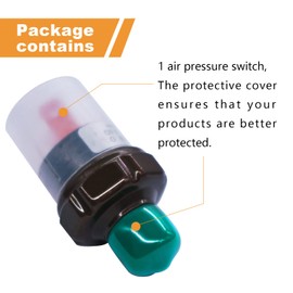 mankk Air Pressure Switch 90-120 PSI Thread 1/8"NPT 24V 12V DC Air Compressor Pressure Switch for Air Horn Train 90-120-1/8"NPT-BK…