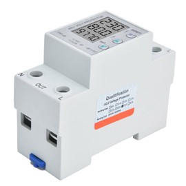Over Under Voltage Protection Device 3 in 1 Adjustable Backlit Protector Monitor  63A