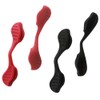 HiCycle2 Compatible/Replacement Oakley Radarlock Path Sunglasses Earsock/Nosepiece Kit (Red Temple+(red&Black)