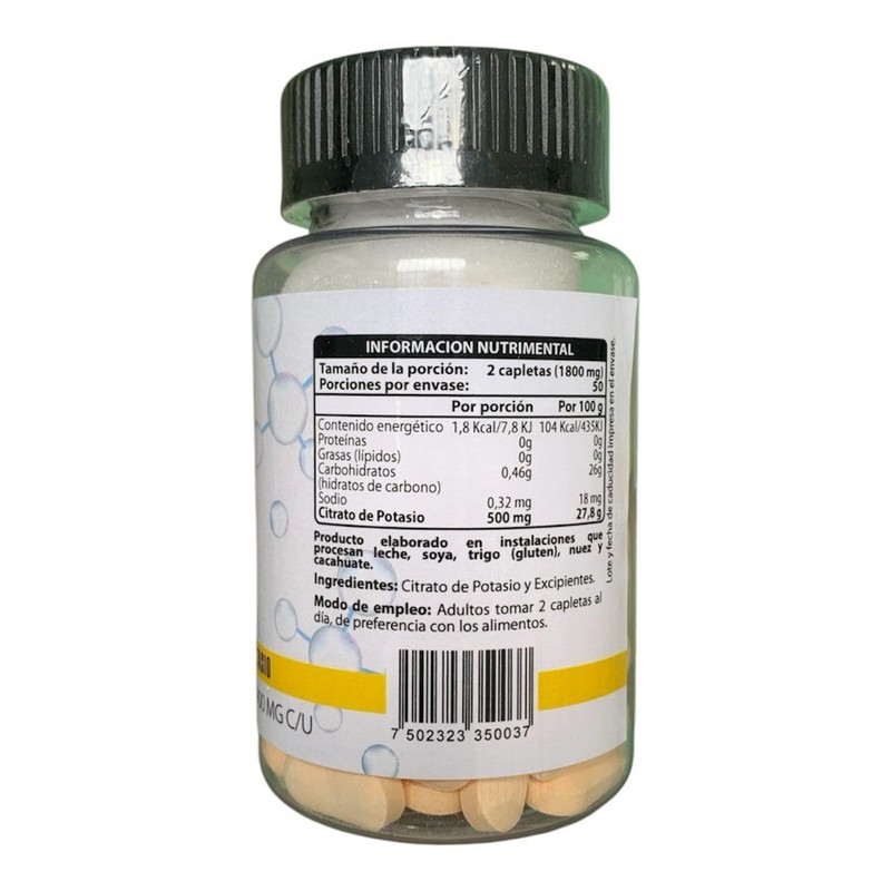 CITRATO DE POTASIO HQL 100 CAP 900MG