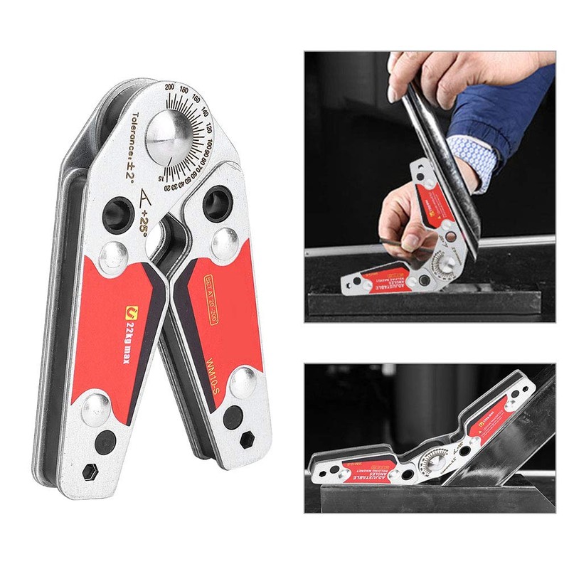 Adjustable Angle 20°-200° Welding Magnetic Welding Clamp Fixture, Welding Tool