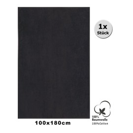 Betz Dresden Bath Towel XXL Bath Towel Sauna Towel 100% Cotton Various Sizes Size 100 cm x 180 cm Dark Grey
