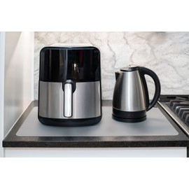 GASARÉ, Extra Large, Thick, Silicone Mat for Kitchen Counter, Heat Resistant Mat, Countertop Protector, Non-Slip, Easy to Clean, Cuttable, 25 x 17 Inches, Semi-Transparent