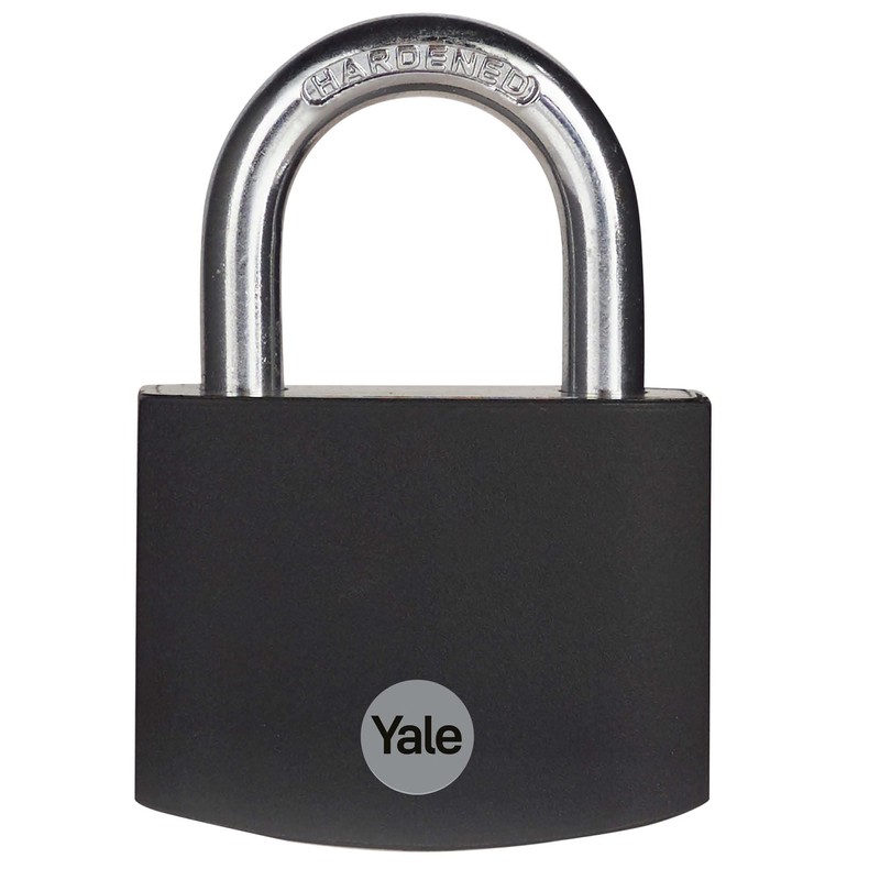 Yale - YE3B/50/126/1/BK Standard Security 50mm Aluminium Padlock - Black