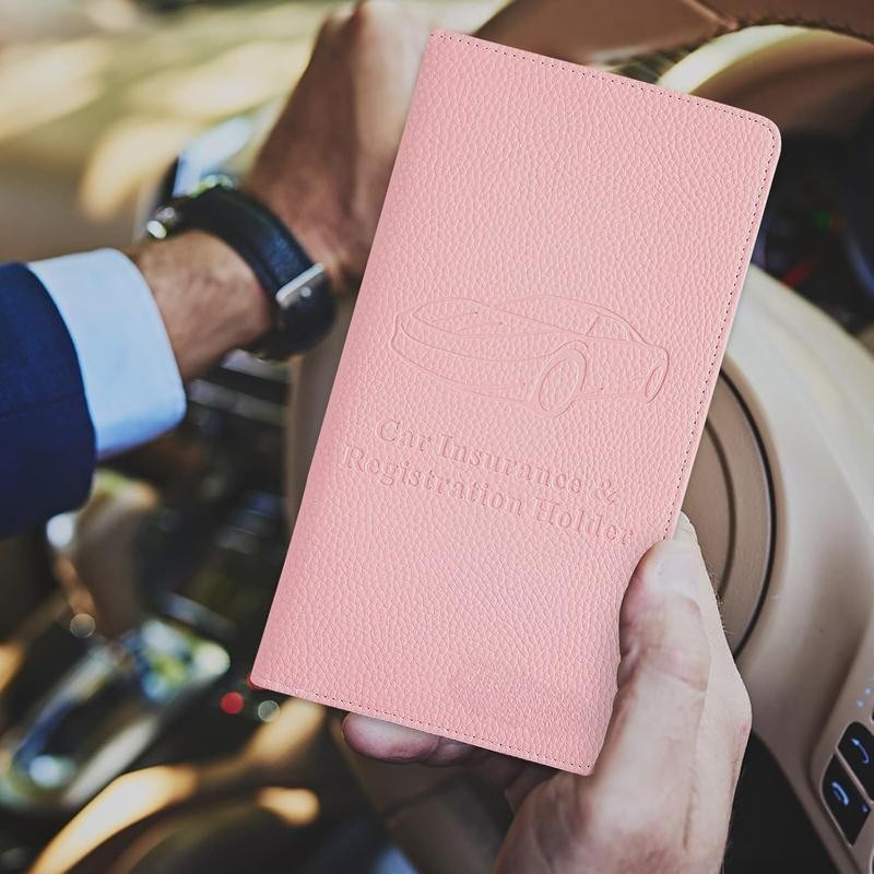 Premium Car Registration and Insurance Card Holder, Car Document Holder