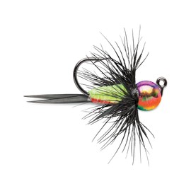 Tungsten Bullfly Jig 1/16 oz Metallic Rainbow