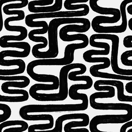 Peel and Stick Wallpaper Black and White Wall Paper Modern Geometric Self-Adhesive Removable Contact Paper Thicken Waterproof Easy to Clean Decorative for Bedroom Bathroom Film 17.3in x 78.7in