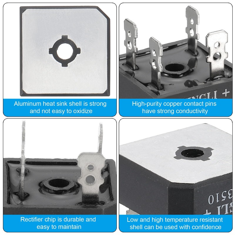 PATIKIL GBPC50-10 6 PCS Bridge Pageant 50A 1000V Electronic Silicon