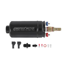 External Inline Fuel Pump Electric 300LPH High Flow 12V Replacement For 0580254044 044 Universal Fuel Injection Pump AN10 Inlet / AN6 Outlet