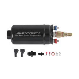 External Inline Fuel Pump Electric 300LPH High Flow 12V Replacement For 0580254044 044 Universal Fuel Injection Pump AN10 Inlet / AN6 Outlet