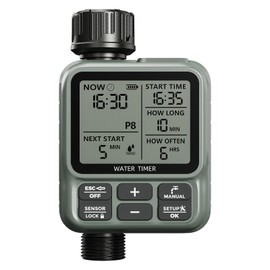 Egardenkart, Water Timer for Garden Hose- Large LCD Display Irrigation Timer | Programmable Automatic Watering System for Gardens, Lawns Automatic Irrigation System