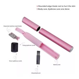 Biomaser Cortadora De Cejas Eléctrica Cara Cuerpo Portátil Depilador Color Rosa