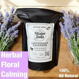 Laundry Detergent Powder - Naturally Derived Ingredients - Mister Suds - 3LB (84 Loads) - Scent: Lavender
