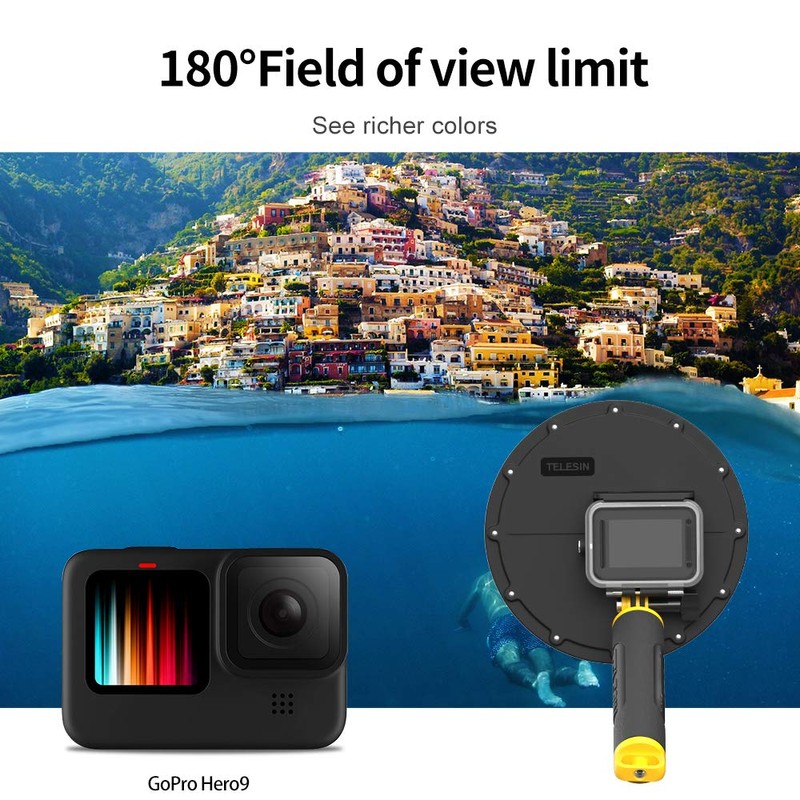 TELESIN Dome Port for GoPro Hero 12 Hero 11 Hero