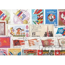 Prophila Collection Motifs 50 Different Flags and Coat of Arms Stamps (Stamps for Collectors) Other Designs