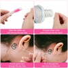 Maitys 180 Pcs Earrings Hole Cleaner, Piercing Cleaner Floss, Rose