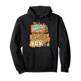 Amazing Birthday Superhero Comic Family Kids Toddler Pullover Hoodie