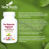 New Roots Herbal - Pure Magnesium Bisglycinate 130mg, 120 Capsules