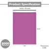 PSBM Purple Poly Mailers, 7.5x10.5 Inch, 2000 Pack, Glamour Shipping
