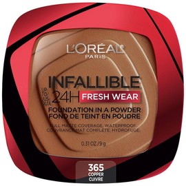 L’Oréal Paris L'Oreal Paris Infallible Up to 24H Fresh Wear Foundation in a Powder, 0.31 oz - Color: Copper