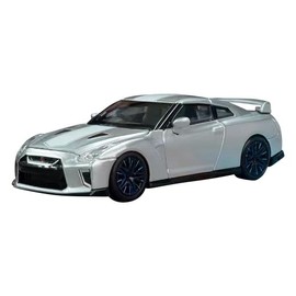 MOTORHELIX 1/64 Nissan GT-R (R35) 50th Anniversary Ultimate Metal Silver Finished Product