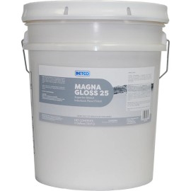Detco 1061-005 Magna Gloss 25 High Gloss Floor Finish, 5 Gallon Pail