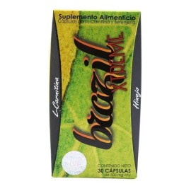 L-Carnitina 500mg Brazil Xtreme Top Sin Sabor 30 Cpsulas                                                                                              