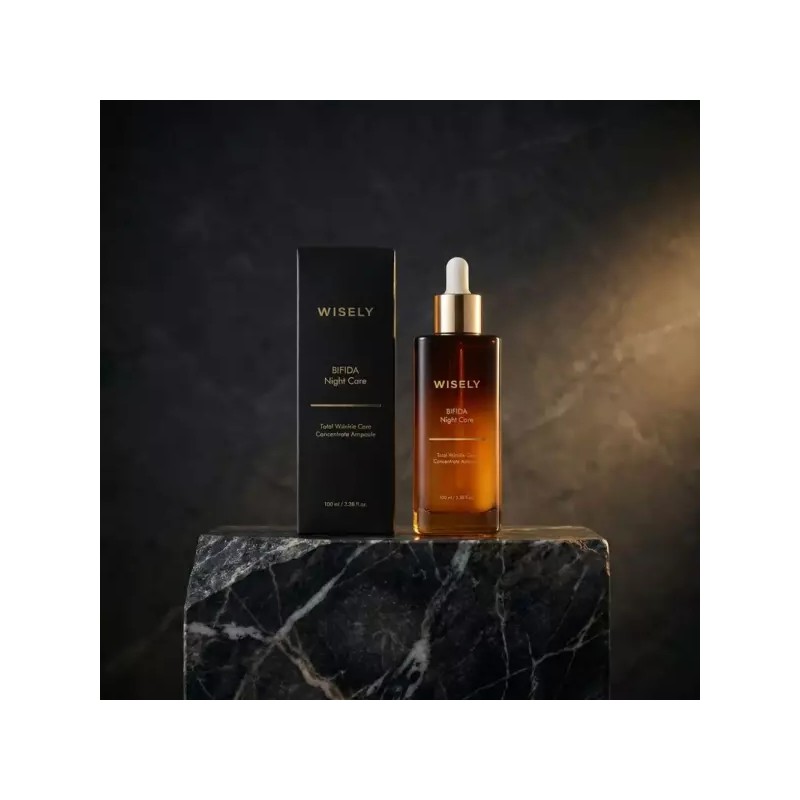 Wizly 나이트 케어 비피다 주름 미백 세럼 갈색병 앰플 100ml
