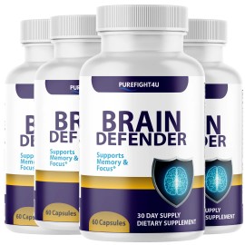 Neuronol Brain Defender Capsules,  Advanced Cognitive Formula Supplement - 4 Bottles