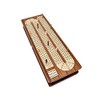 House of Cribbage - Tablero continuo con incrustaciones de madera