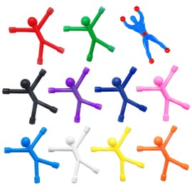 Refrigerator Magnets, Mini Man Fridge Magnets, Cute Rubber Magnet Magnetic For Kids And Adults Office Fun Decoration Desk Christmas gift , with Sticky Men Wall Climber