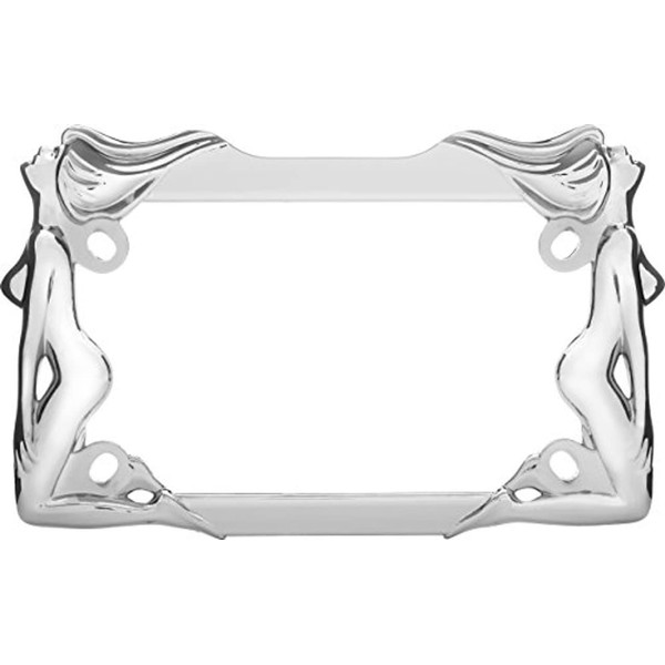 Cruiser Accessories 77930 MC Twins Motorcycle License Plate Frame, Chrome, 1 Frame