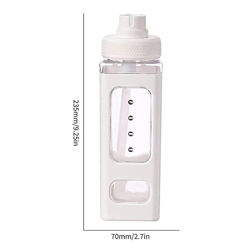 AIMALL Adjustable Kids Water Bottle with Straw, 700ml/24oz Leak-Proof Large