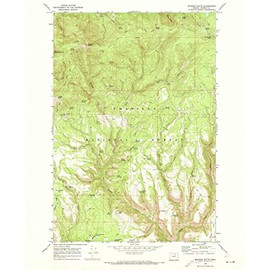 Oregon Maps - 1969 Madison Butte, OR - USGS Historical Topographic Wall Art : 24in x 30in, Large Wall Art Map