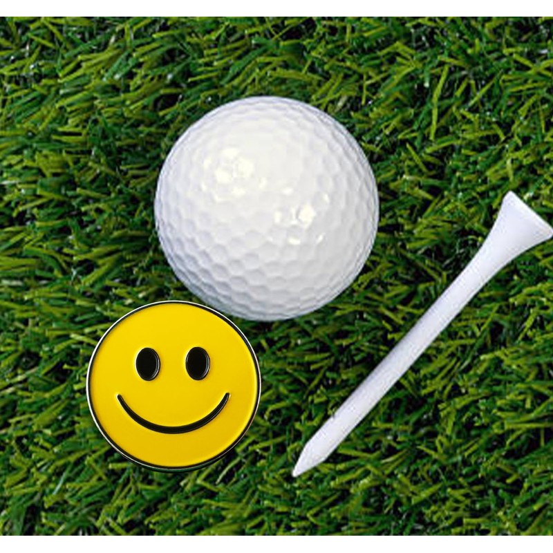 Adhere Golf Marker Hat Clip Magnetic Detachable Cute Nico Smile