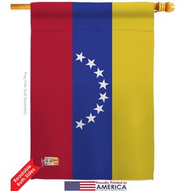 Nationality Venezuela Garden House Flags Kit Regional Nation International World Country Particular Area Small Decorative Gift Yard Banner Double-Sided Made in USA 28 X 40