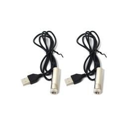 Green line laser module, industrial laser module, adjustable focus, line length 39″USB connector diameter 12mm(traverse-2pack)