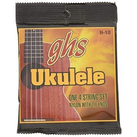 ghs Ukulele String Set H-10 (Black Nylon Strings Concert/Standard)