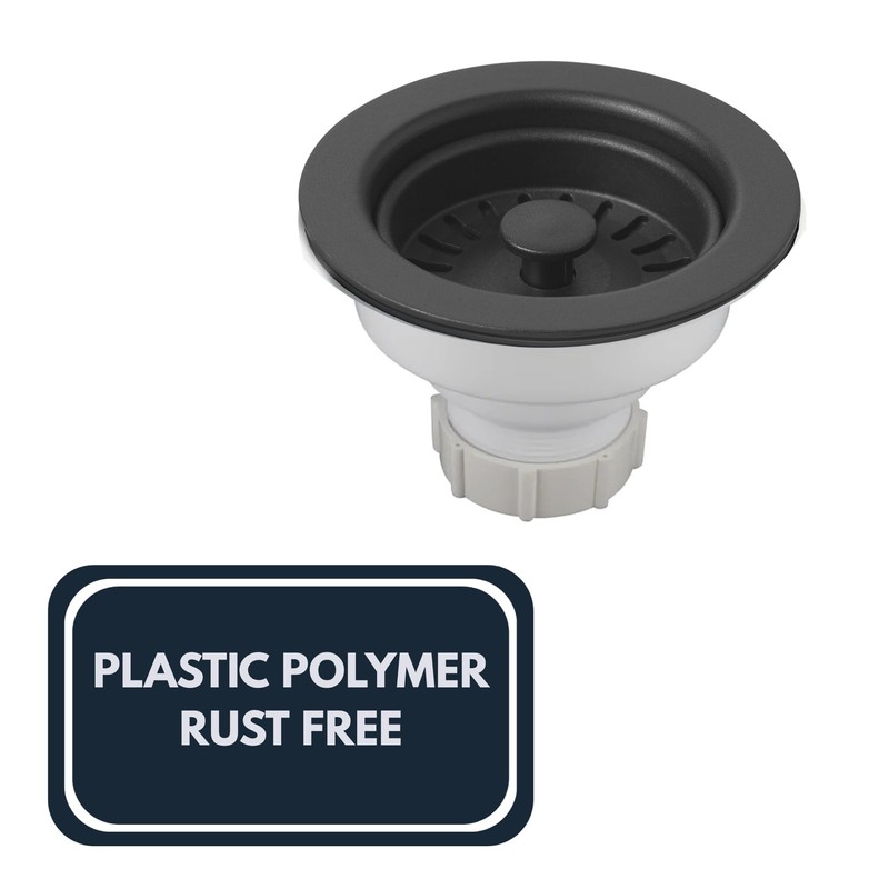 Nantucket Sinks 3-1/2 Basket Strainer Kitchen Drain Assembly Kit for