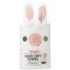 Skater TOH1-A Water Absorbent, Quick Drying Hair Towel, Rabbit Animals,