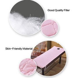 Solid Beauty Salon Massage Table Bed Sheet Massage SPA Treatment Bed Mattress with Breath Hole 190 * 80cm (pink)