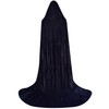 Unisex Wizard Cloak, Black and Grape Cloak with Hood for