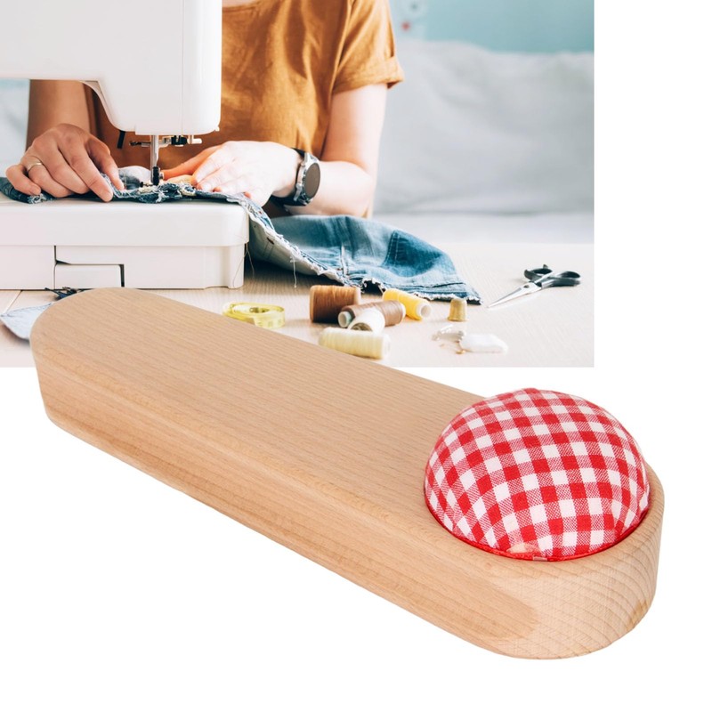 Quilter Clapper Pin Cushion Design Smoothing Tailor Striker Hardwood For