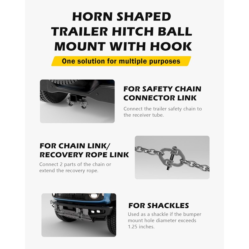 A-BOAR 1/2 Safety Chain Connector Link, 12000lbs Capacity, 2pack Hammerlock