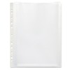 100 Pcs A4 Plastic Punched Punch Pockets 30 Micron for