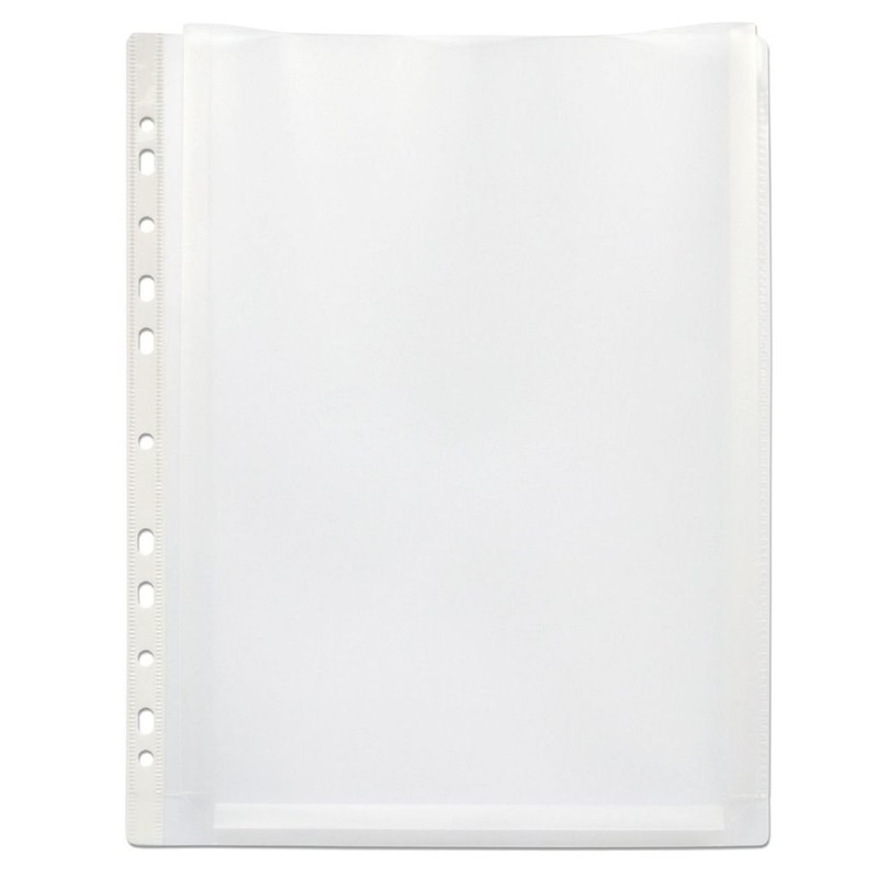 100 Pcs A4 Plastic Punched Punch Pockets 30 Micron for