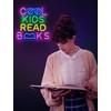 Lumoonosity Cool Kids Read Books Neon Sign - Reading Neon