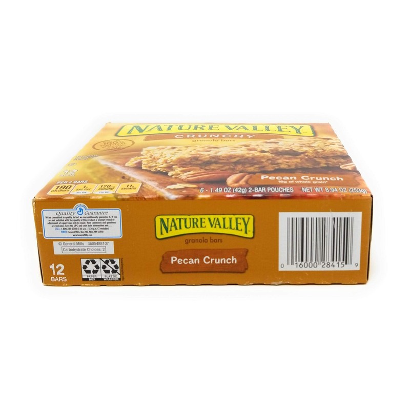 Nature Valley, Crunchy Granola Bars, Pecan Crunch, 8.9oz Box (Pack