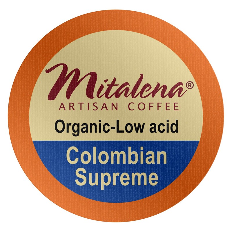 Mitalena Brand - 72 ct. Colombian Supreme Organic Arabica Low