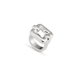 UNOde50 Sterling Silver Plated Alloy Square Shape Ring, Sterling Silver Plated Alloy, Not applicable